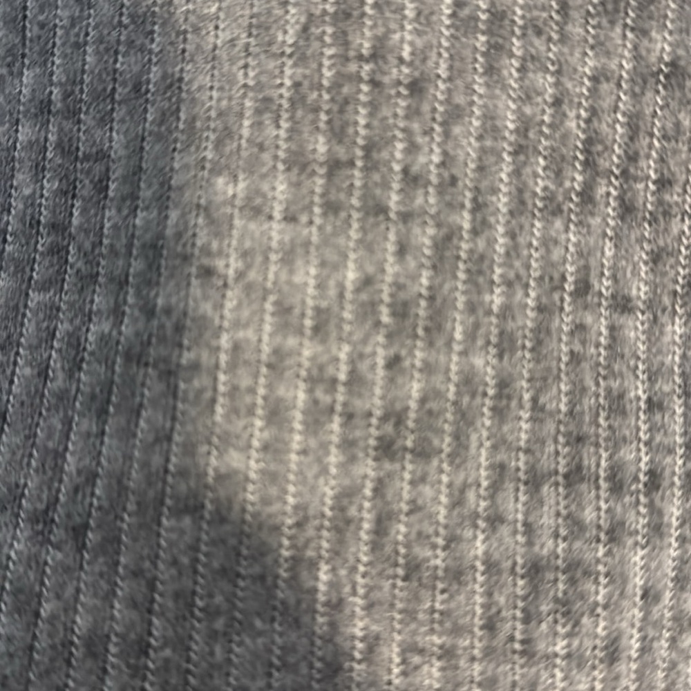 Gray Ribbed Knit Maternity Top - Picture 4 of 6